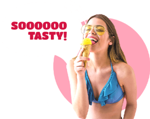 girl eating ice cream